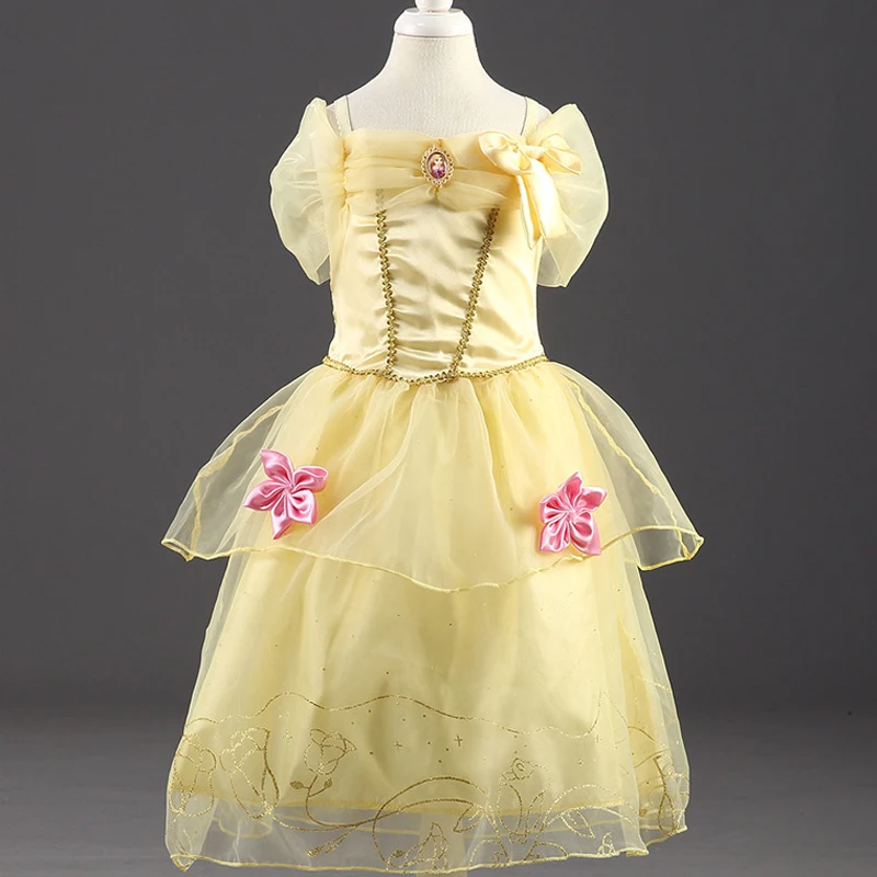 Детские летние костюмы для косплея платья принцесс на Хэллоуин Рождество