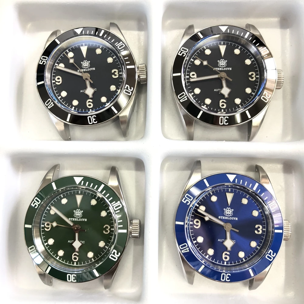 

STEELDIVE Watch Automatic Diving 20Bar Water Resistant NH35 Sapphire Crystal 2021 Luxury Mens Mechanical Wristwatch