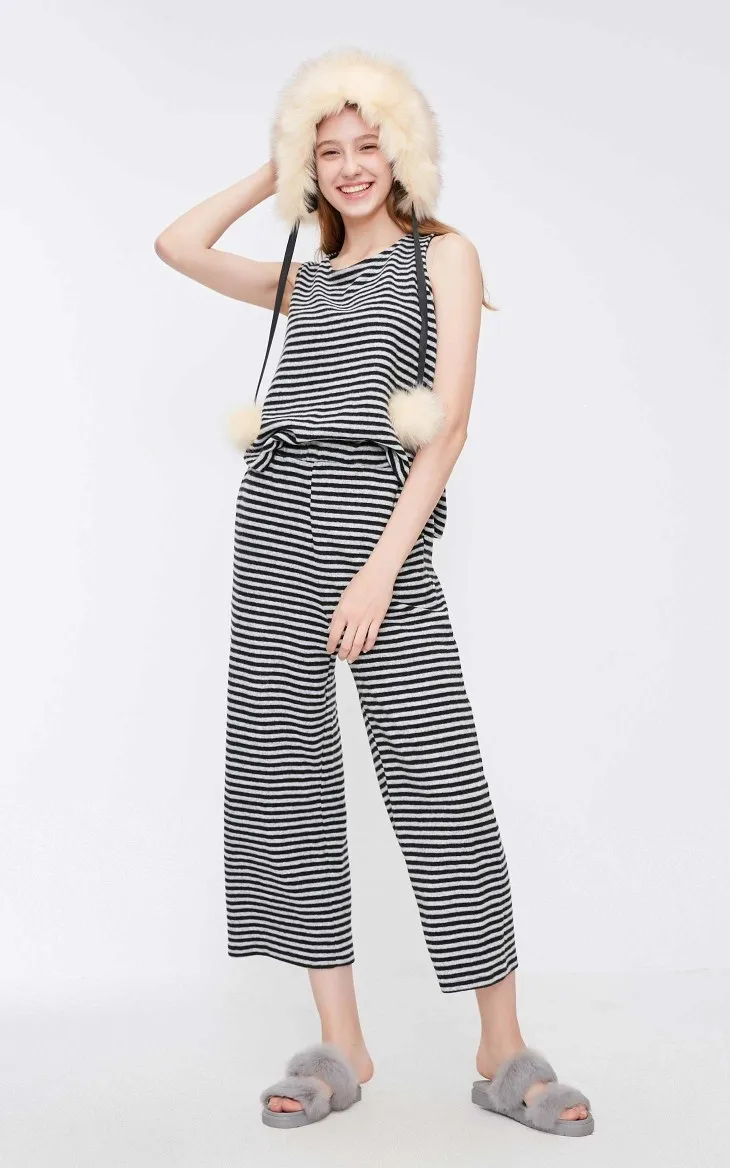 Vero Moda Новое поступление Женский вязаный домашний комбинезон без рукавов | 3183P6501