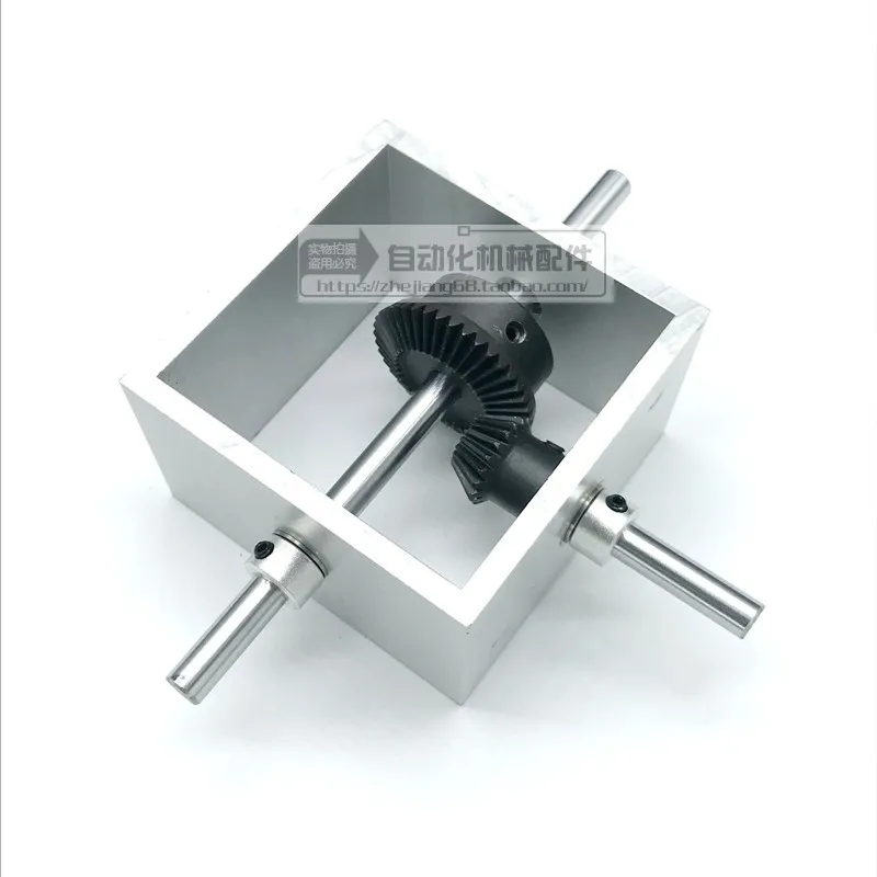 90 градусов прямоугольный конический зубчатый реверсивный редуктор 1:2 ручной