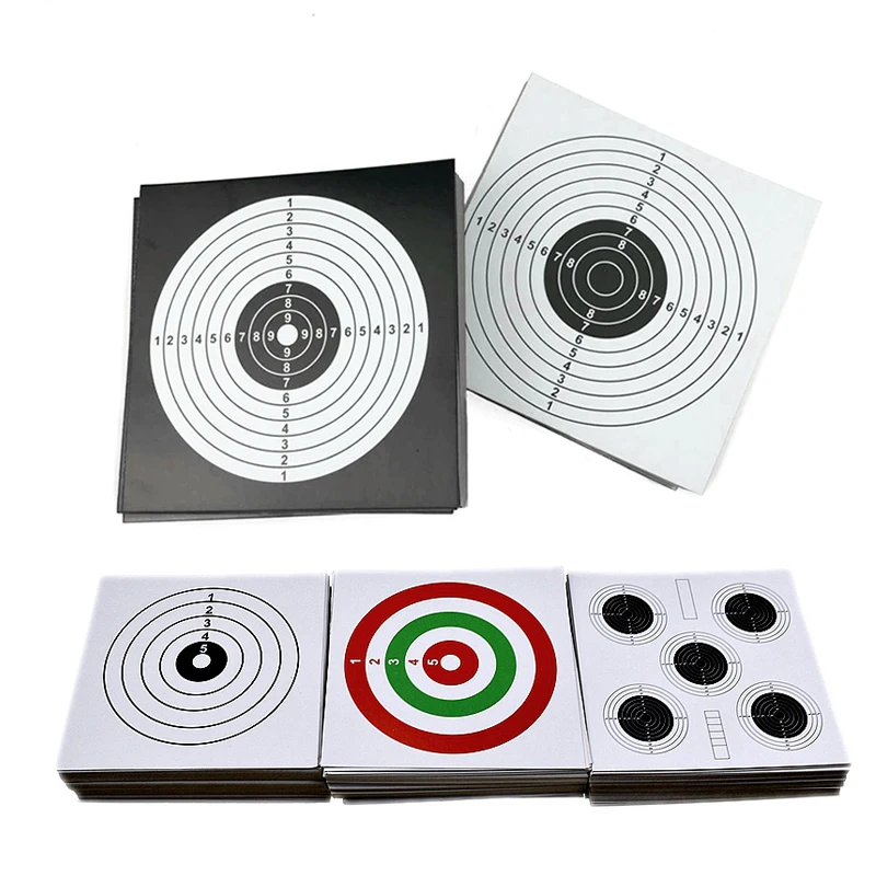100 шт./компл. 5 &quotбумажные мишени для стрельбы тактические квадратные бумажные