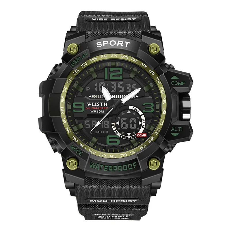 

Men's Sports Watch Top Luxury Brand Chronograph Electronic Luminous LED Digital Waterproof Watch Men's Outdoor Sports Clock