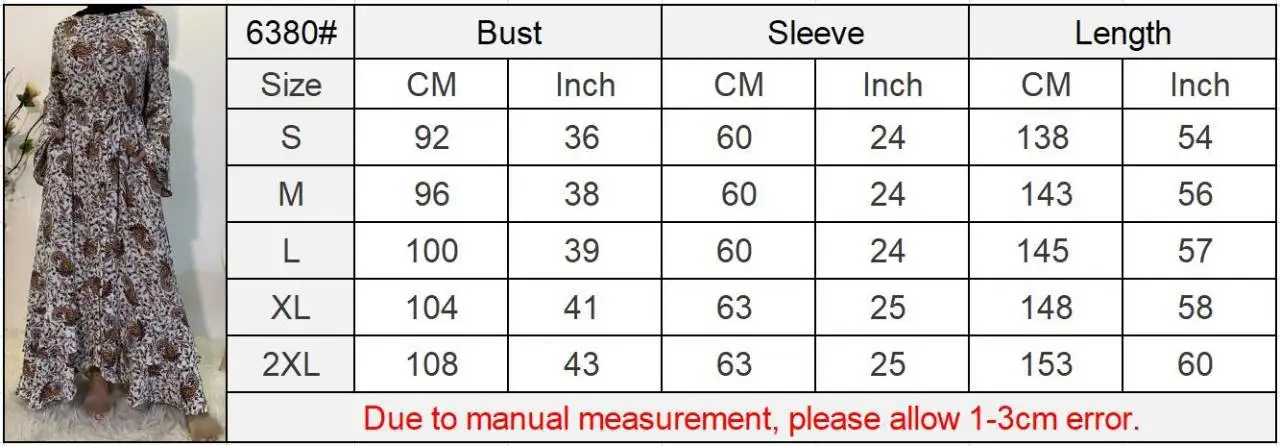 

Mandylandy Arab Abaya Full Button Robe Women Muslim Dress Stitching Flared Long Sleeve Slim Fit High Waist Robe Muslim Dress