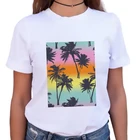 Новинка 2021, креативная женская футболка, летняя женская футболка, повседневные футболки, футболки, женская модная белая одежда с коротким рукавом