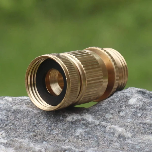 

Garden Hose Quick Connect, 3/4 Inch GHT Solid Brass No-Leak Garden Hose Connector Fitting, Male and Female(5 Pairs)