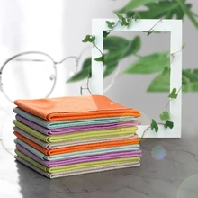 10 Pcs/Lots Eyeglasses Chamois Glasses Cleaner 150*175mm Microfiber Glasses Cleaning Cloth For Lens Phone Screen Cleaning Wipes