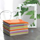 Салфетка замшевая из микрофибры для очков, тряпочка размером 150х175 мм, чистящие салфетки для очистки очков, экранов телефонов, 10 шт.партия