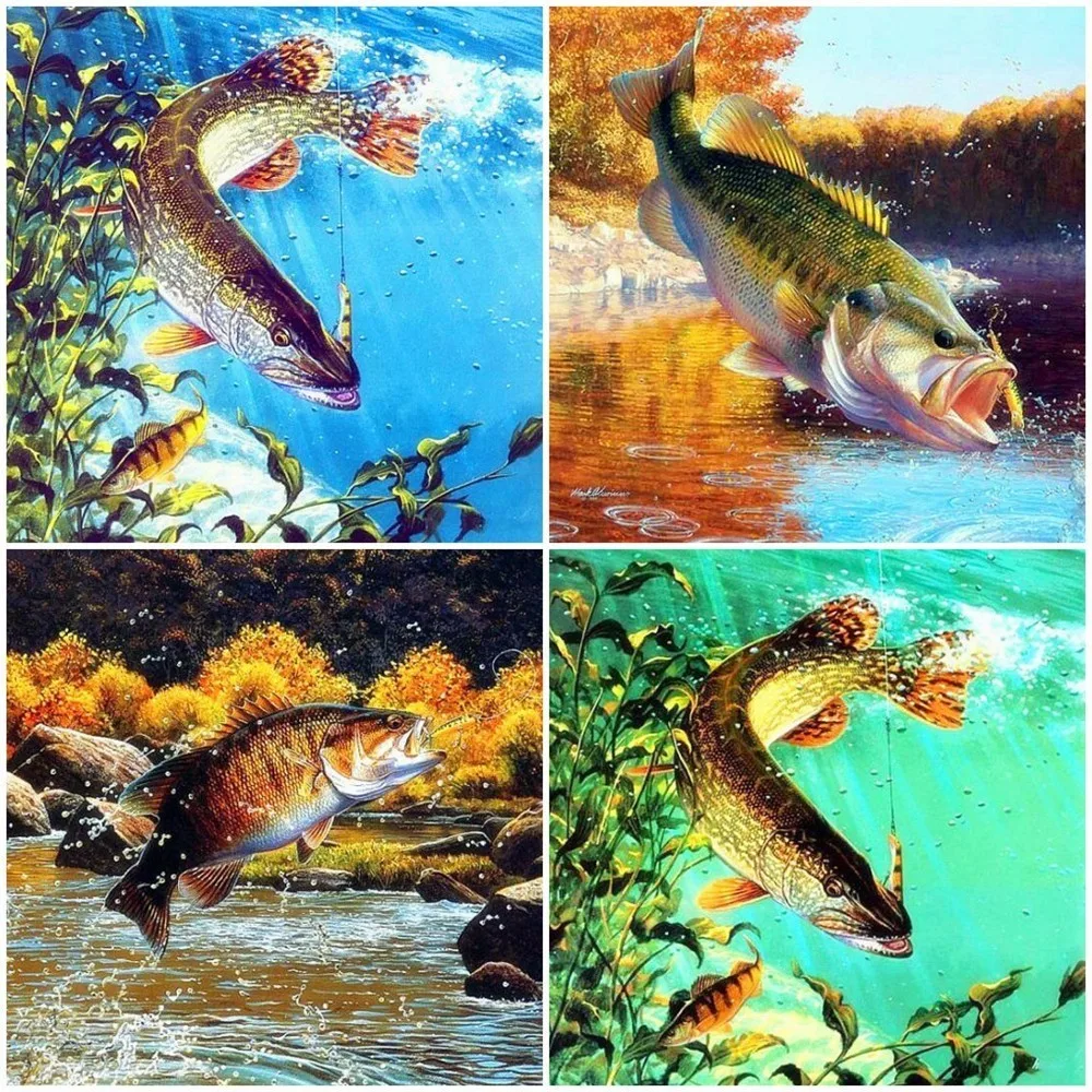 Evershine Fish Алмазная вышивка продажа 5D DIY картина полностью квадратные животные