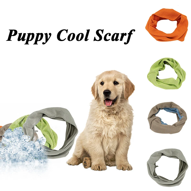 

Summer Cold Dog Scarf Summer Towel Pet Collar Summer Neck Dog Supplies Ice Silk Triangle Scarf Dog Scarf Pet Supplies