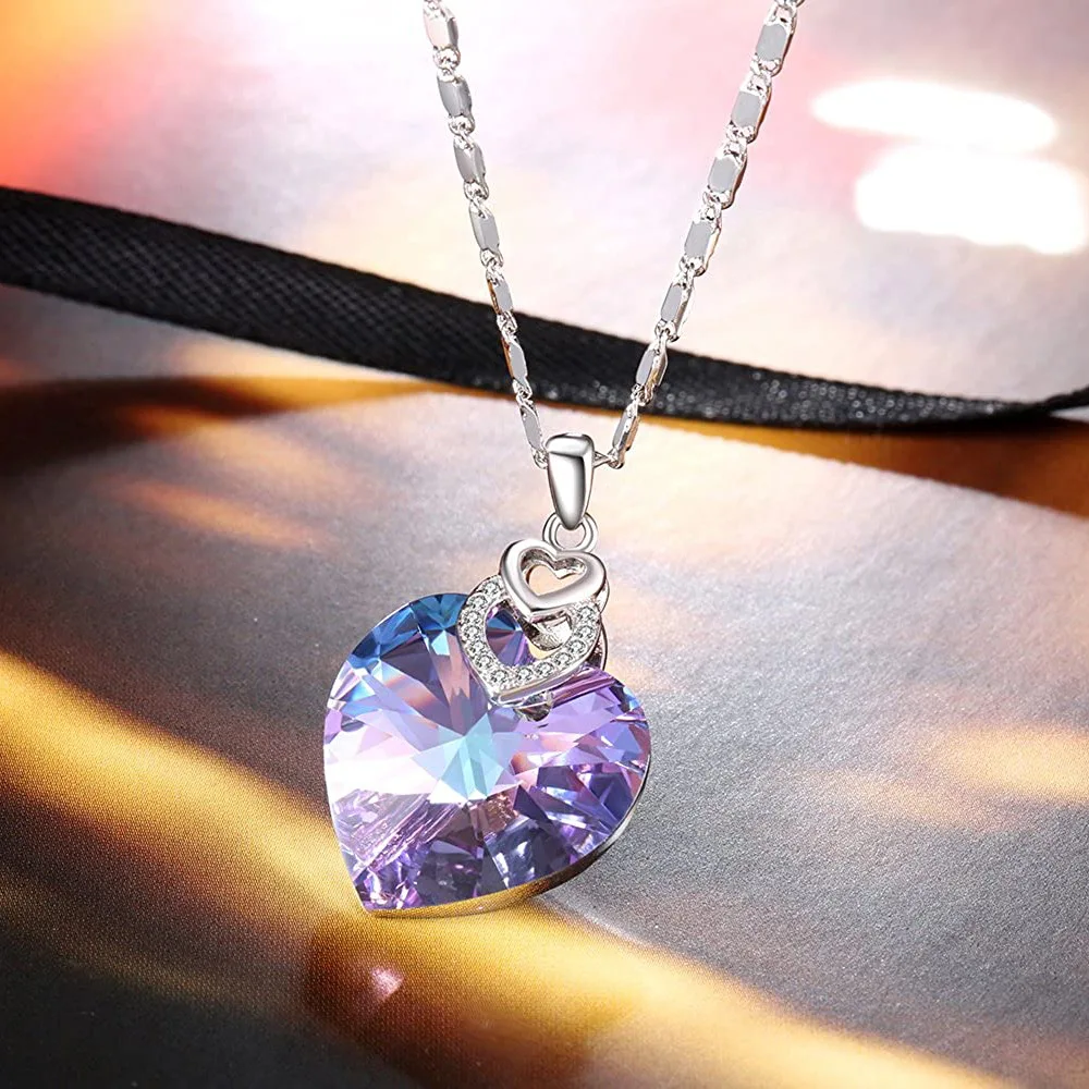 Warben Фарбен украшенный кристаллами от Swarovski аметистовая Подвеска для колье модное