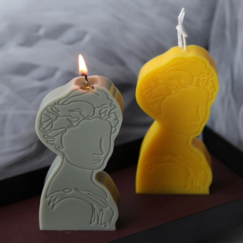 

Woman stick figure/sketch aroma candle mold/ plaster mold /Diy candle mold candle craft