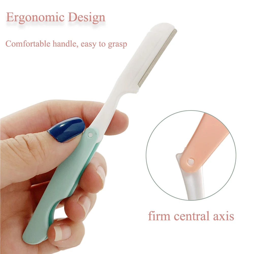 3 шт./пакет уход за кожей лица Триммер для бровей лезвия бритвы Ножи складной