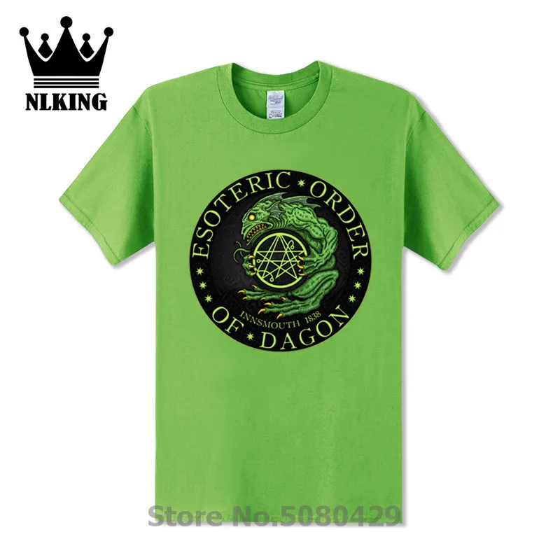 Dagon deep ones innsmouth Tops tees shirt Некрономикон hp lovecплот Футболка мужская EOD Azhmodai вызов cthulhu