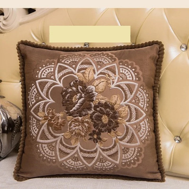 Наволочки декоративные жаккардовые в европейском стиле 48x48 см | Дом и сад