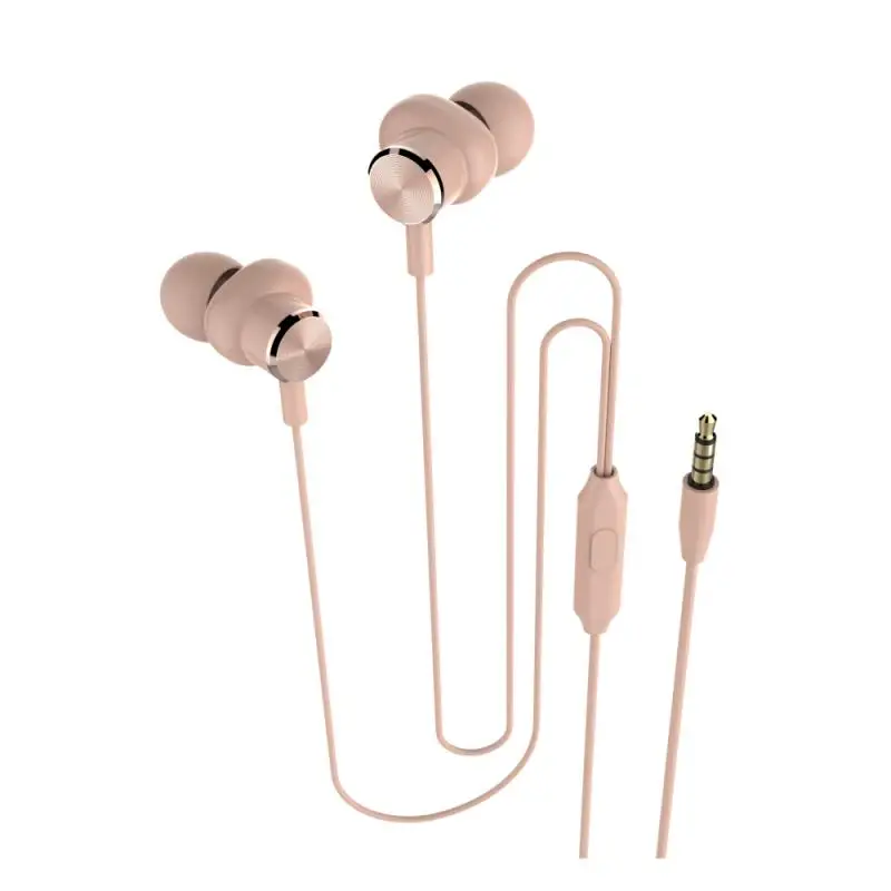 

In-Ear Wired Earphone 3.5mm Plug Sport Music Headphones With Mic Noise Cancelling Headset Suitable For Moblie Smart Phone