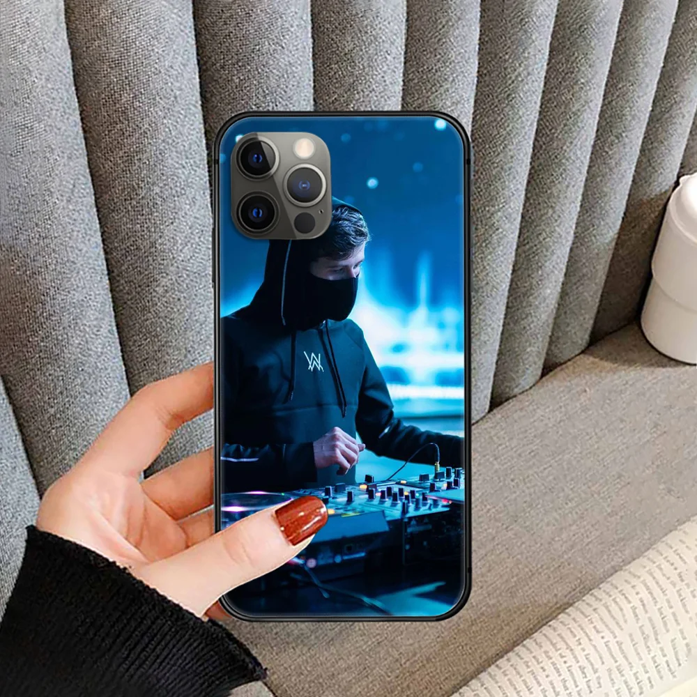 

Alan Walker Phone Case cover For iphone 5 5S 6 6S PLUS 7 8 11 12 mini X XR XS PRO SE 2020 MAX black prime soft hoesjes trend