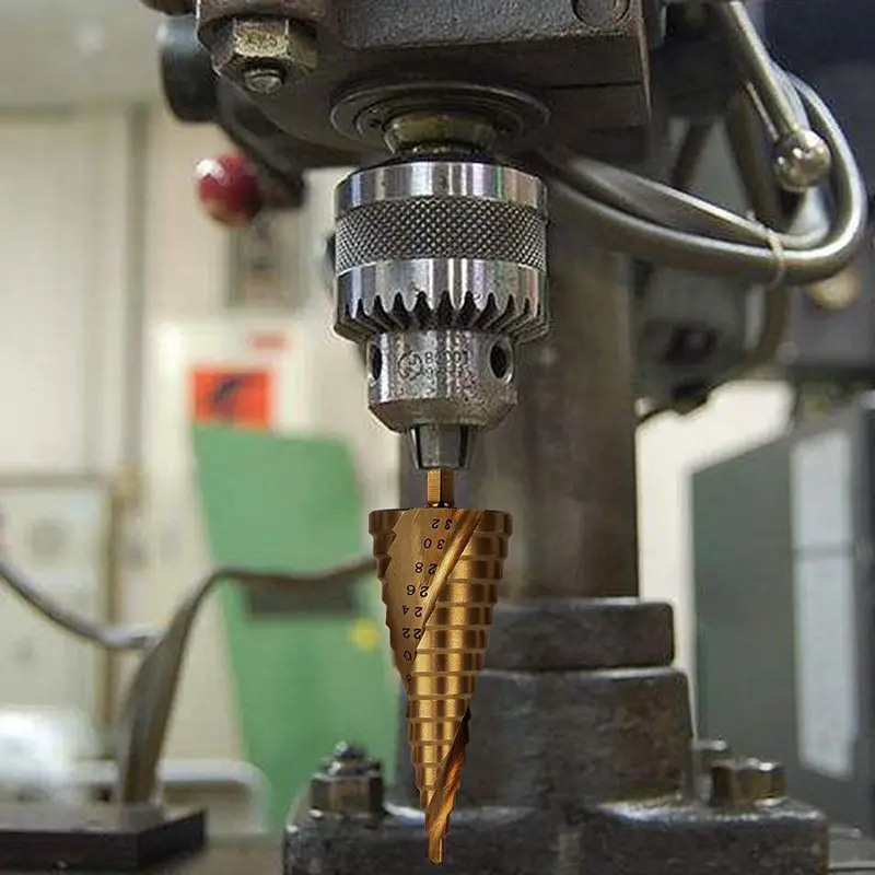 3 шт. спиральные рифленые 4 мм до 32 многократные отверстия 29 размеров ступенчатые