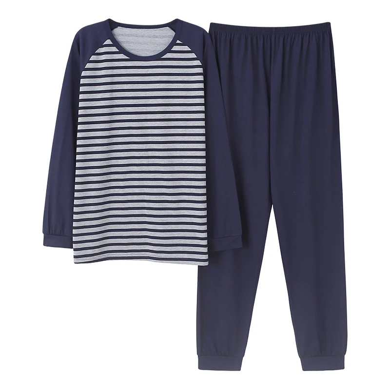 

2021 Spring New Men's Pajamas, Comfortable and Warm Long-sleeved Home Wear