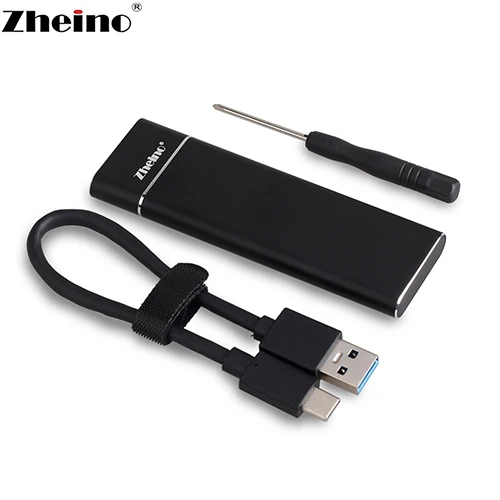 Zheino USB 3,1 для M.2 SSD портативный жесткий диск с OTG для M.2 SATA 2242/2260/2280 - Цвет: M2AC-B