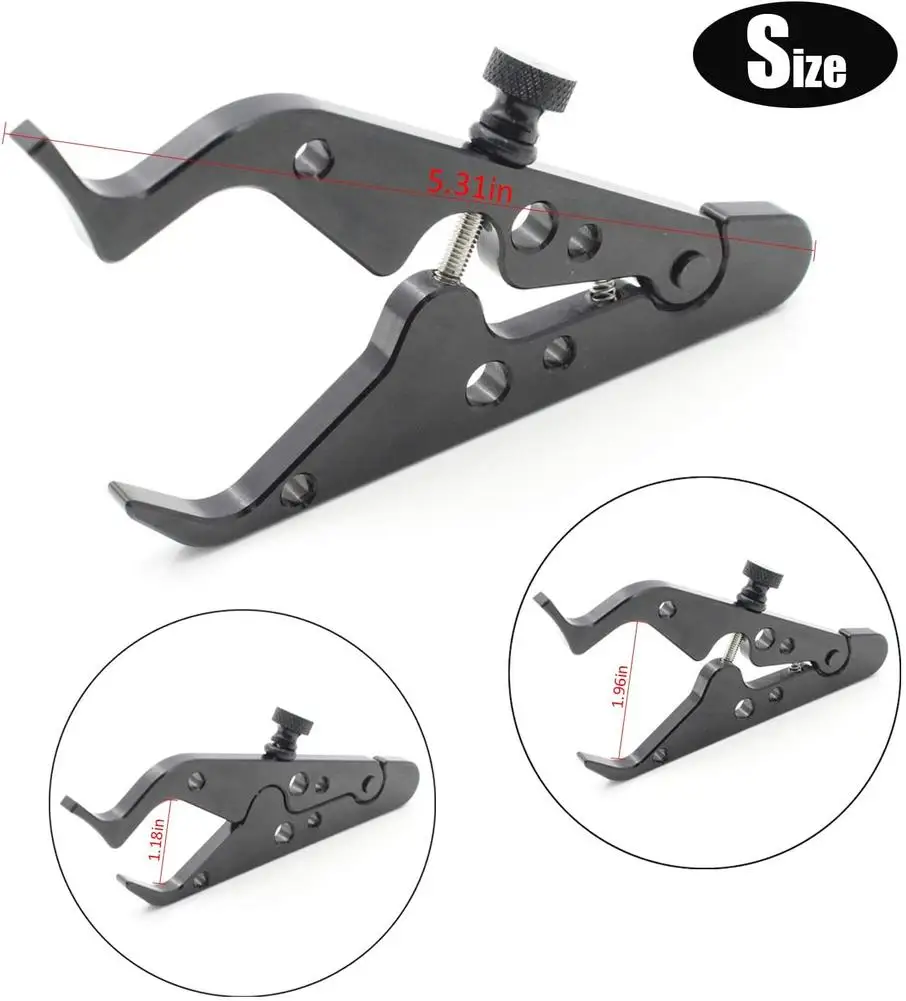 

Universal Motorcycle Cruise Control Throttle Lock Assist Aluminum Wrist/hand Grip Lock Clamp