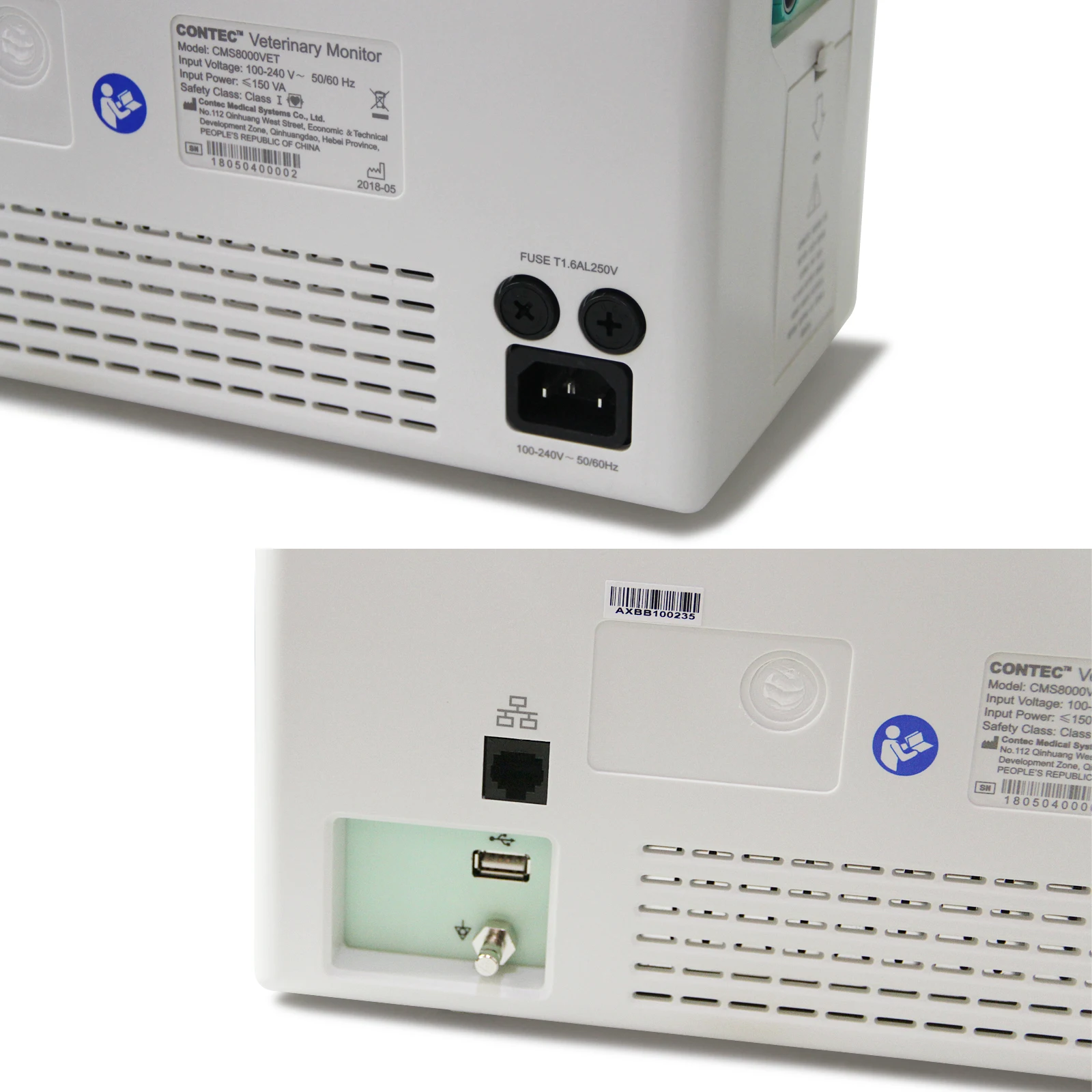Фельдшерский Монитор пациента CMS8000 VET 6 параметров жизненные знаки ECG NIBP SPO2 RESP TEMP PR