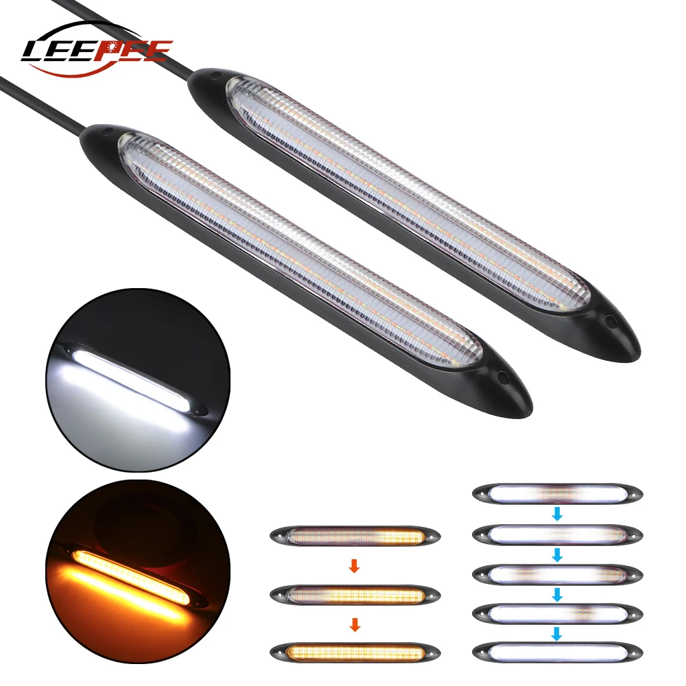 Автомобильные светодиодные дневные ходовые огни 12 В противотуманные указатели