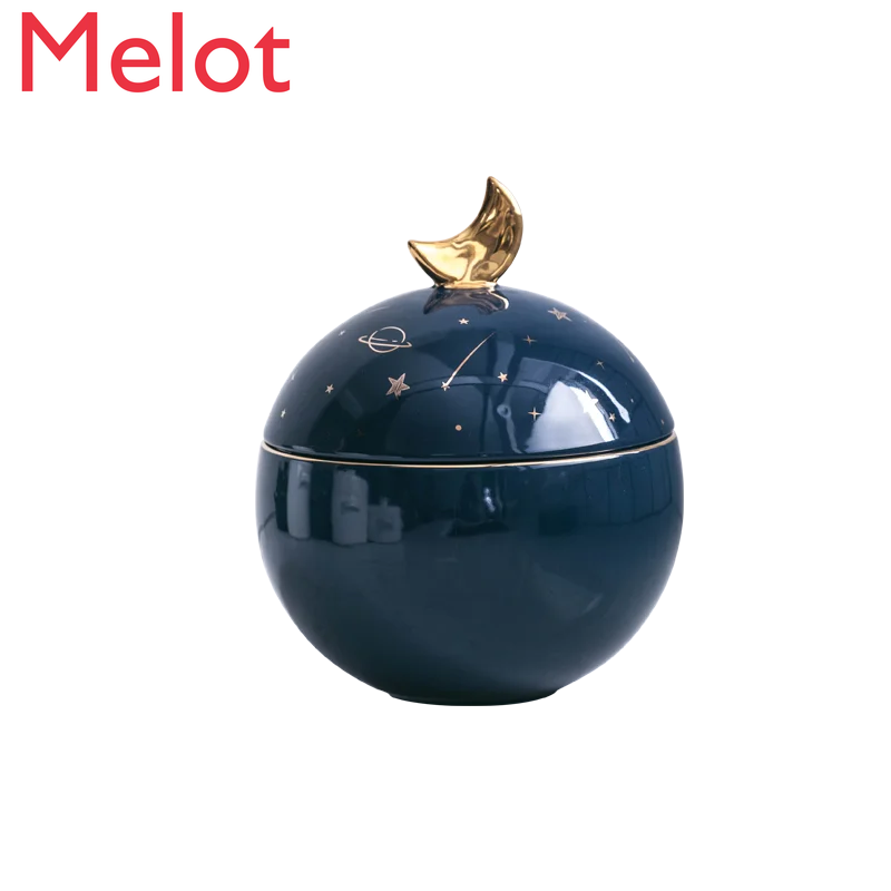 

Creative Home Living Room Nordic Light Luxury Candy Can Decoration Xuanguan Storage Box Storage Cans Durable Gift Giving