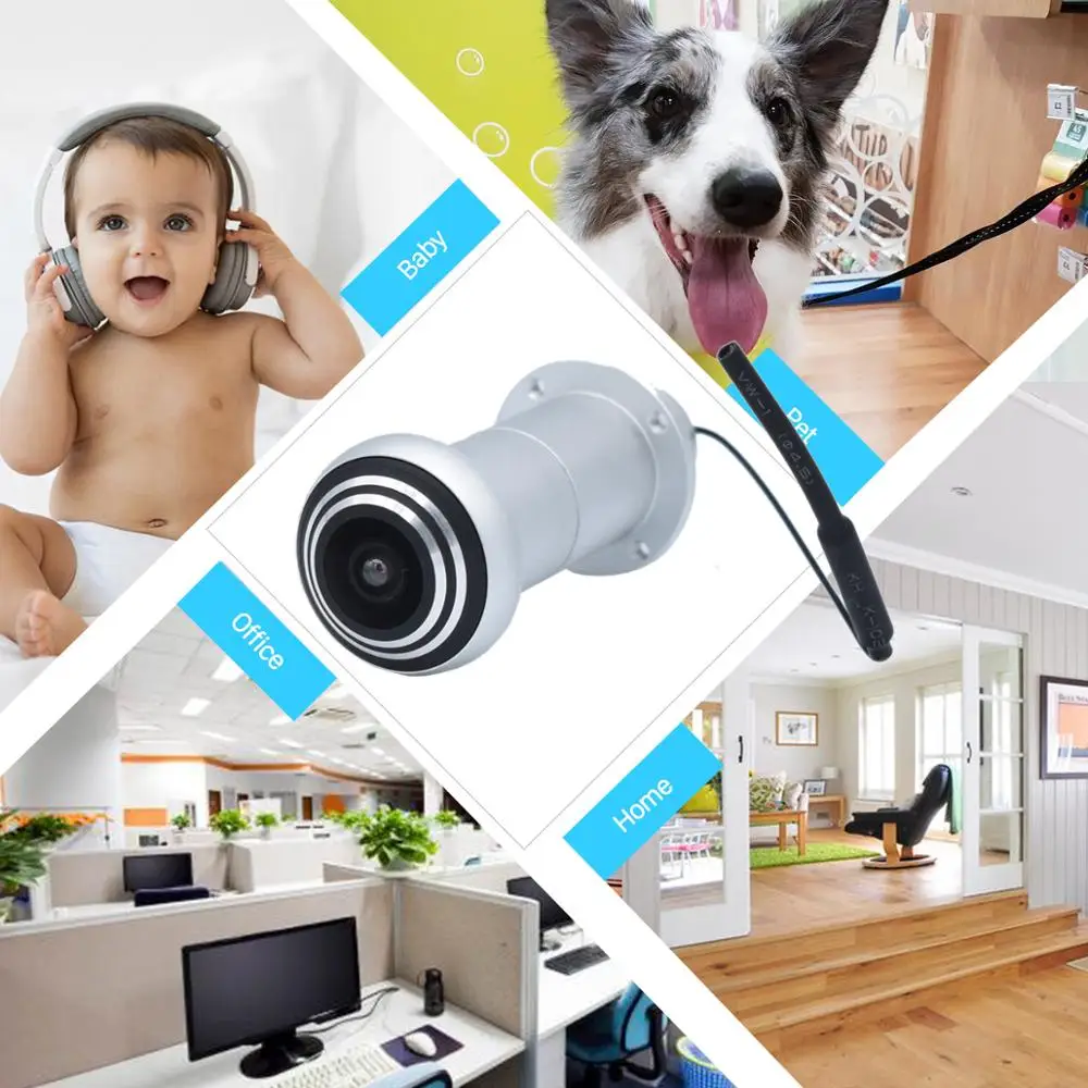 

Беспроводная двухсторонняя аудиокамера, 1080P, 1,66 мм, «рыбий глаз»