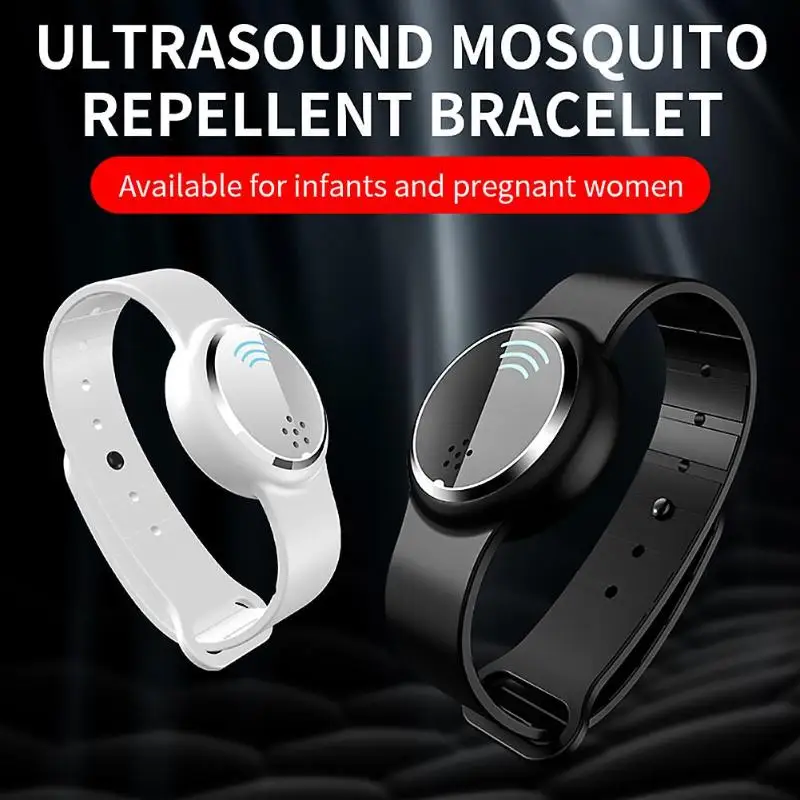 

Intelligent Ultrasonic Mosquito Repellent Wristband Anti Mosquito Bracelet Waterproof Smart Ultrasound Band for Family Dropship