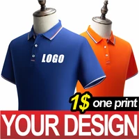 nslp springsummer mens and womens same lapel polo shirt breathable short sleeve top diy your personality short sleeve2021 new