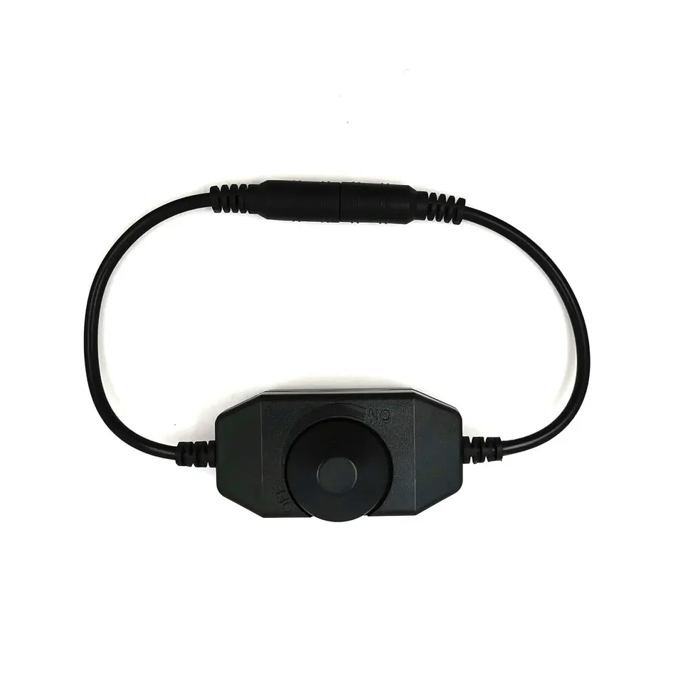 DC12-24V светодиодный светильник Диммер для светодиодный полосы лампа затемнения 8A 96W светодиоидная лампа с регулируемой яркостью коннектор питания постоянного тока Регулируемый переключатель для Светодиодный светильник ing DIY 12V 24V