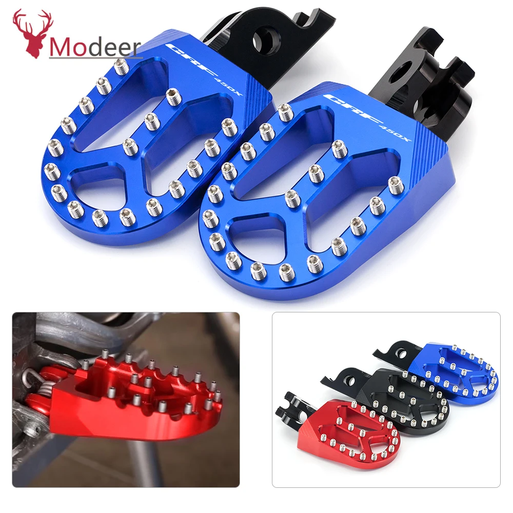 

Motorcycle Foot Pegs Rests Pedals Footpegs For HONDA CRF250X 2004-2017 CRF450X 2005-2018 CRF250L CRF250M 2012-2019 CRF450L 2019