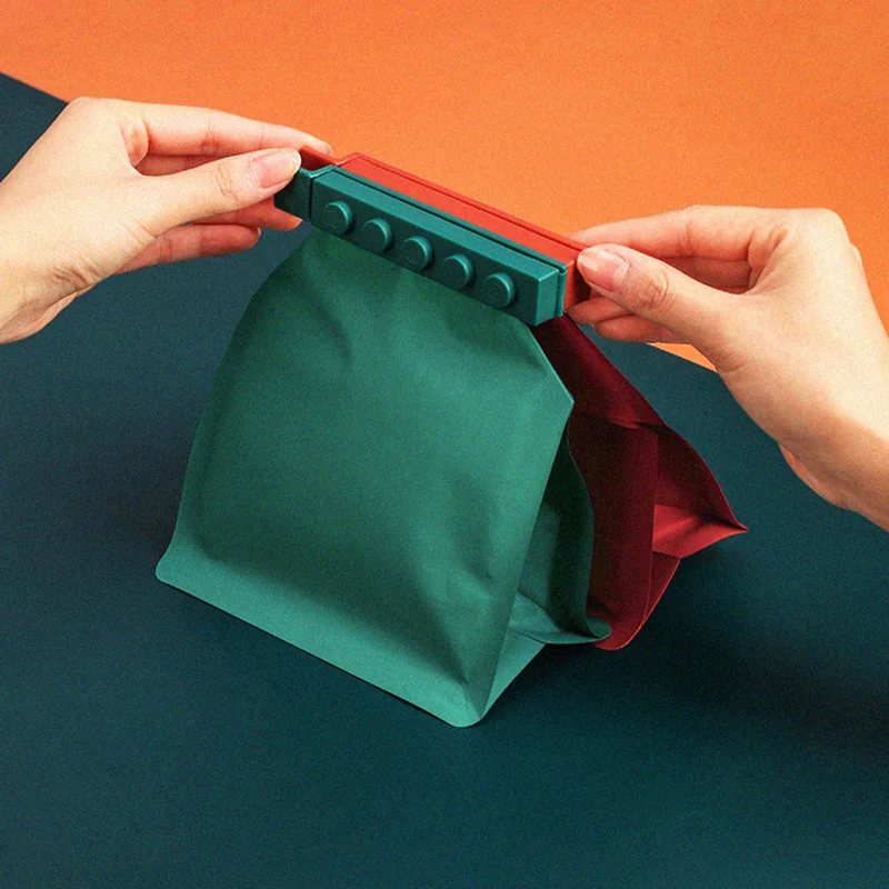 Зажим для пищевых продуктов портативная пластиковая мини-упаковка зажим