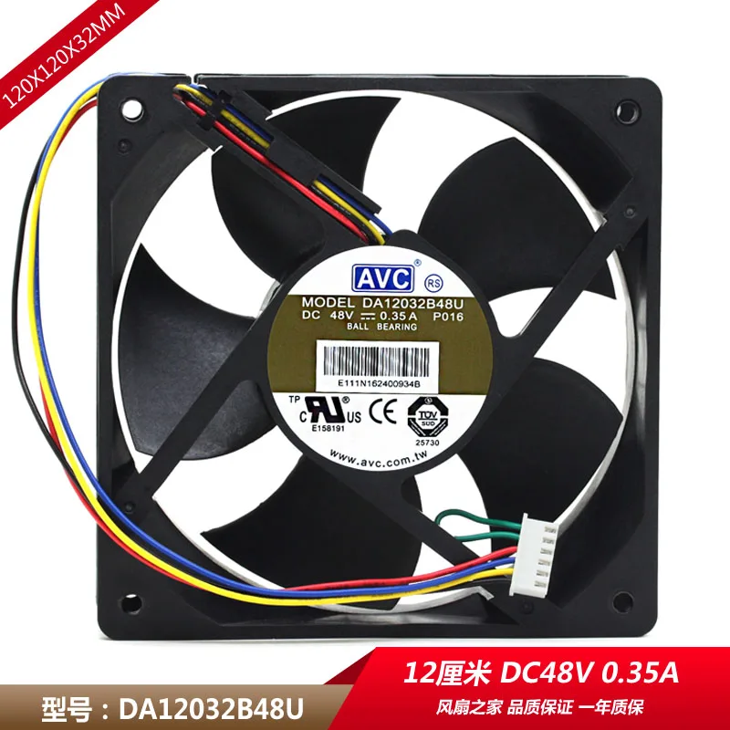 Новый двухшариковый охлаждающий вентилятор AVC DA12032B48U 12 см 12032 48 в а x 32 мм |