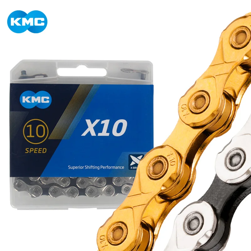 

KMC 8/9/10/11speed Bicycle chain ultra light double X chain x8.93 x9.93 x10.93 x11.93 mtb road bike chain titanium original