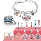 Цепочка женская из серебра 925 пробы с подвеской в виде медальона