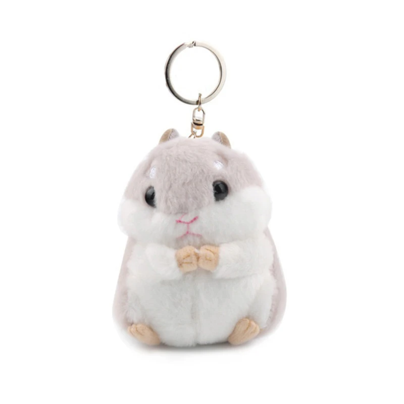 

Plush Toys Mini Kawaii Simulation Hamster Cartoon Cute Stuffed Doll Boys Girls Keychain Toy Gifts For Kids Children Keyrings