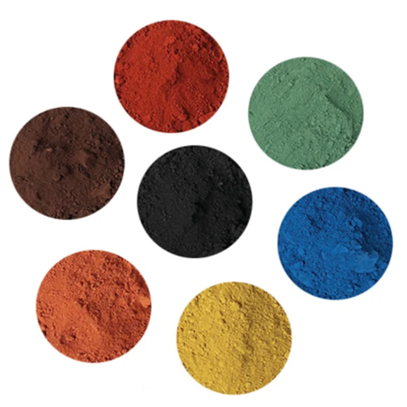 

Iron Oxide Pigment Cement Tinting Red Yellow Black Green Blue Pastel Tile Paint Color Pigment DIY Manually Paving Concrete Molds