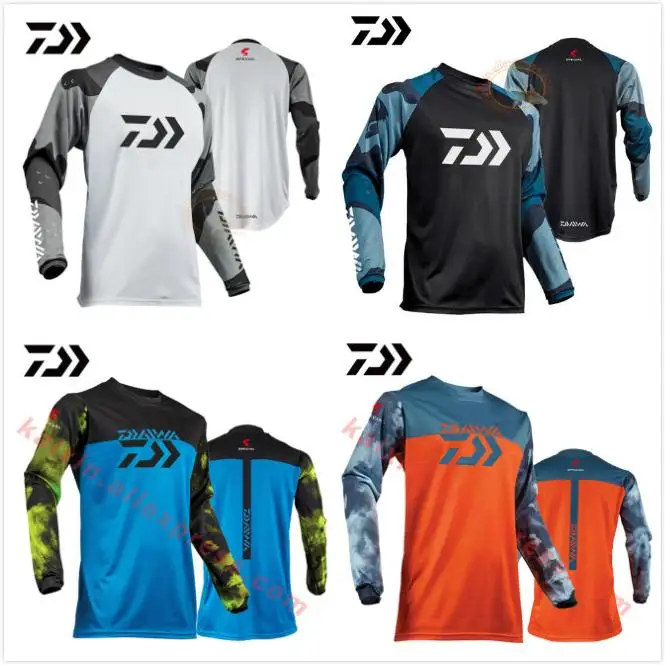 

Новинка лета 2022, толстовка, дышащая, для рыбалки, быстросохнущая, защита от ультрафиолета, с длинными рукавами, Dawa, рыболовство