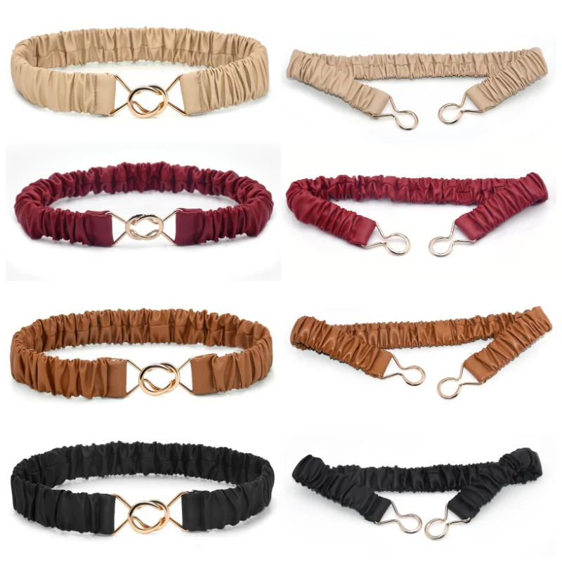 

Ремень Эластичный Женский, простой модный пояс из эластичной кожи, для платьев