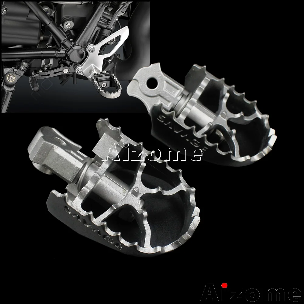 

Motorcycle Steel Anti-slip Foot Pegs Footrests For BMW R nineT 2014-2018 R9T R nine T Front Foot Pedal
