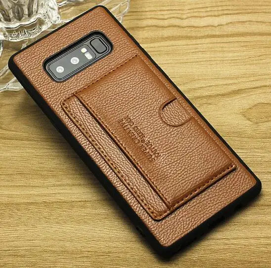 Для Samsung Galaxy S9 S10 Plus S10e Note 9 10 чехол для кредитных карт из искусственной кожи с