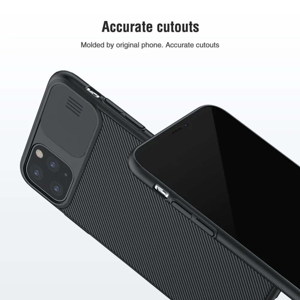Для iPhone 11 11 Pro Max чехол для камеры Nillkin Роскошная текстура Спортивная Силиконовая задняя крышка Camshield для iPhone 11 Pro Max чехол для телефона
