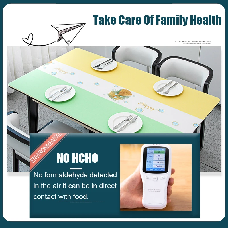 

1.5mm PVC Waterproof Tablecloth Rectangular Anti-oil Proof Table Cover Mat Nordic Opaque Anti-scalding Table Protector Cover