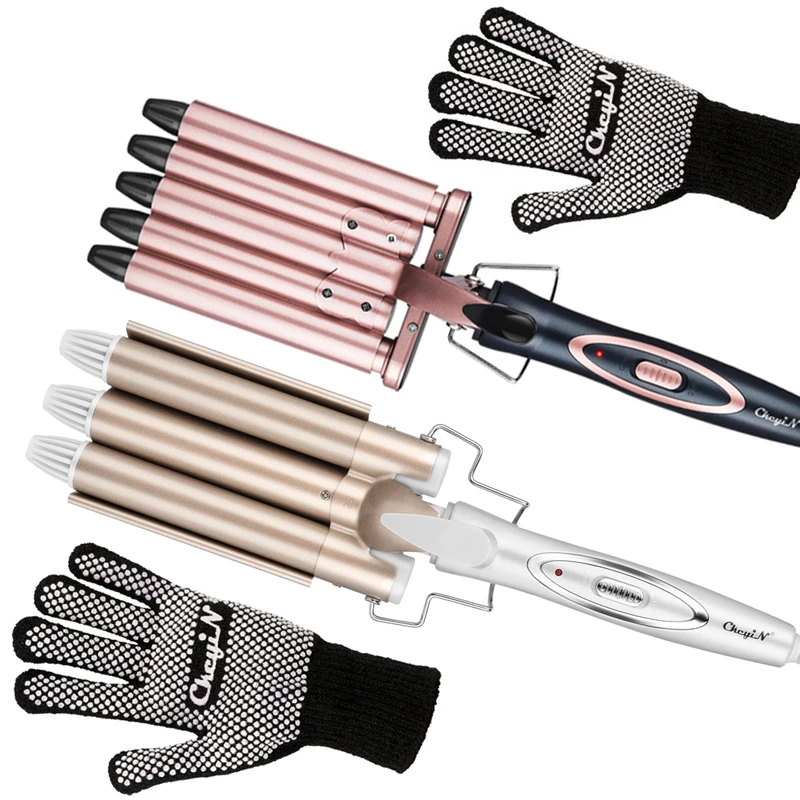 Щипцы для завивки волос керамические с тремя стержнями |