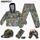 Летняя уличная куртка с капюшоном против комаров и брюки, бионический Камуфляжный костюм для охоты и рыбалки, ультратонкий легкий солнцезащитный костюм