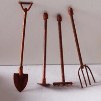 dolls house making rust iron art wooden art retro mini tools garden gardening small decoration accessories toys
