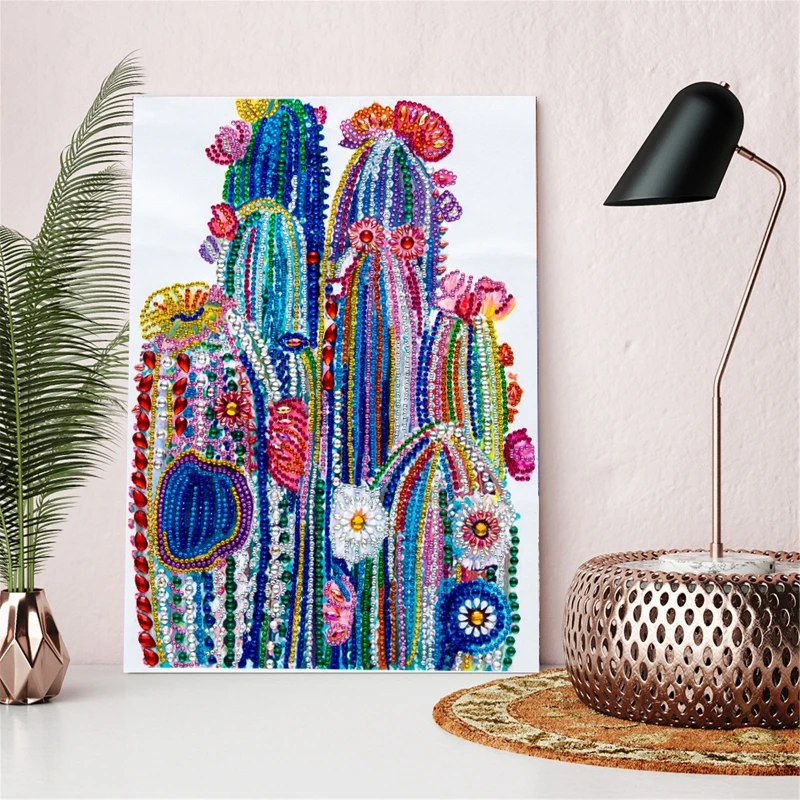 

Flower Diamond Painting Kits for Adult Drill Paint with Diamonds Cactus