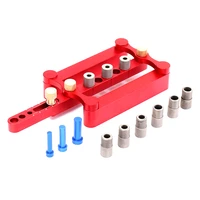 6810mm self centering woodworking doweling jig drill guide wood dowel puncher locator tools kit for carpentry