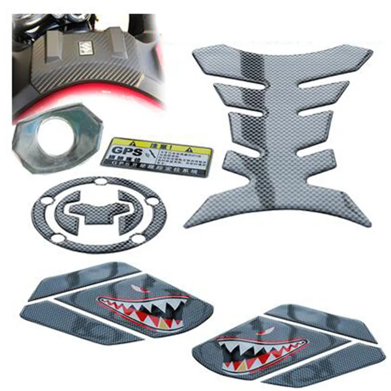 

Motorcycle Tank Protector Stickers Motorbike Deco Kit Anti Slip Tank Pad 3M Creative Design for Suzuki DL250 Simple Installation